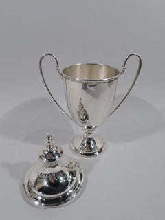 Antique English Sterling Silver Classical Amphora Trophy Cup