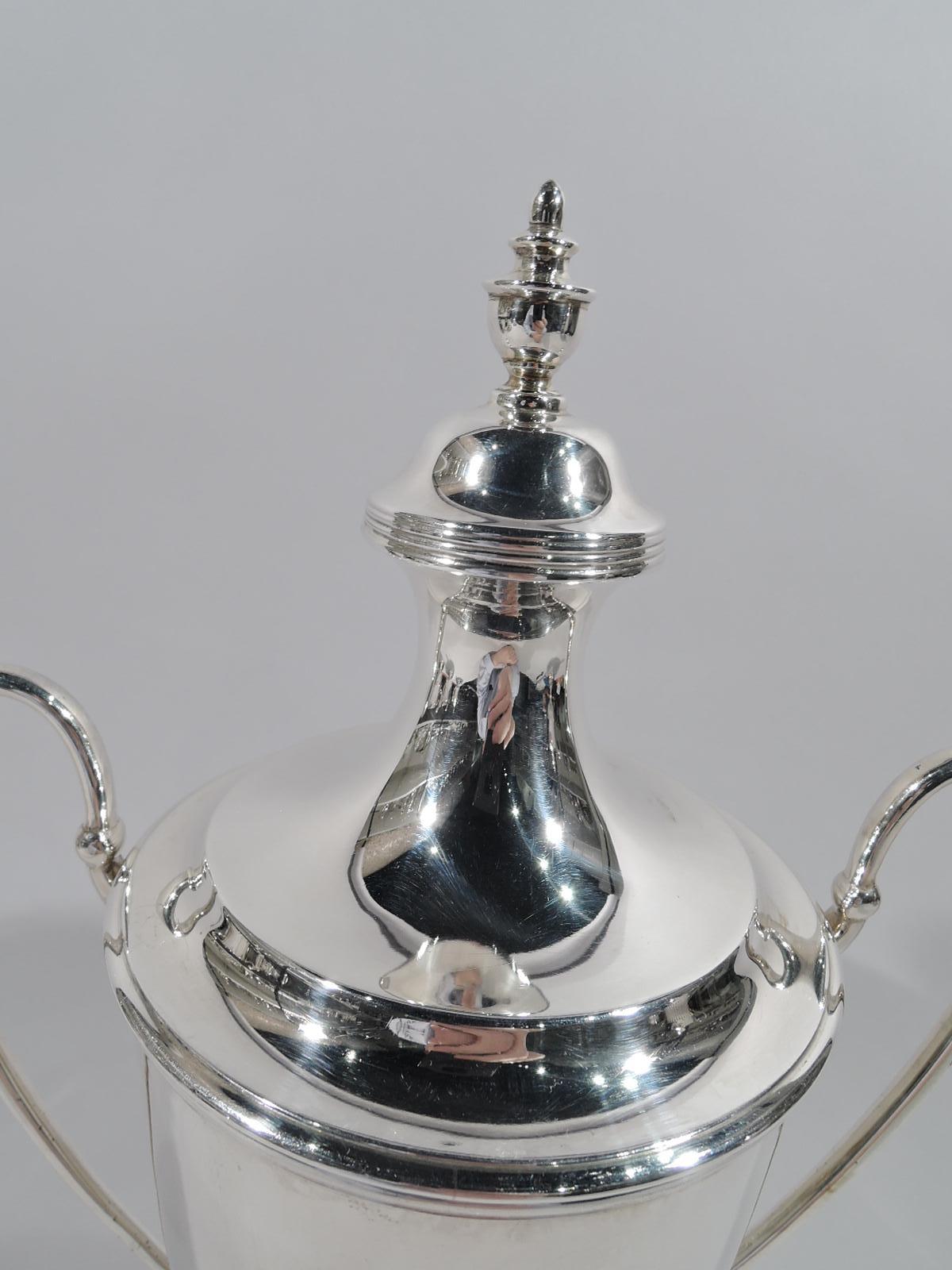 Neoclassical Antique English Sterling Silver Classical Amphora Trophy Cup 