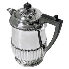 Ancienne cafetière anglaise en argent sterling ou Biggin 1909 de James Dixon 