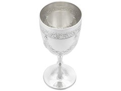 Antique gobelet à boire anglais en argent sterling