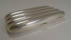Antique English Sterling Silver Four Finger Cigar Case by Mappin Brothers, 1910