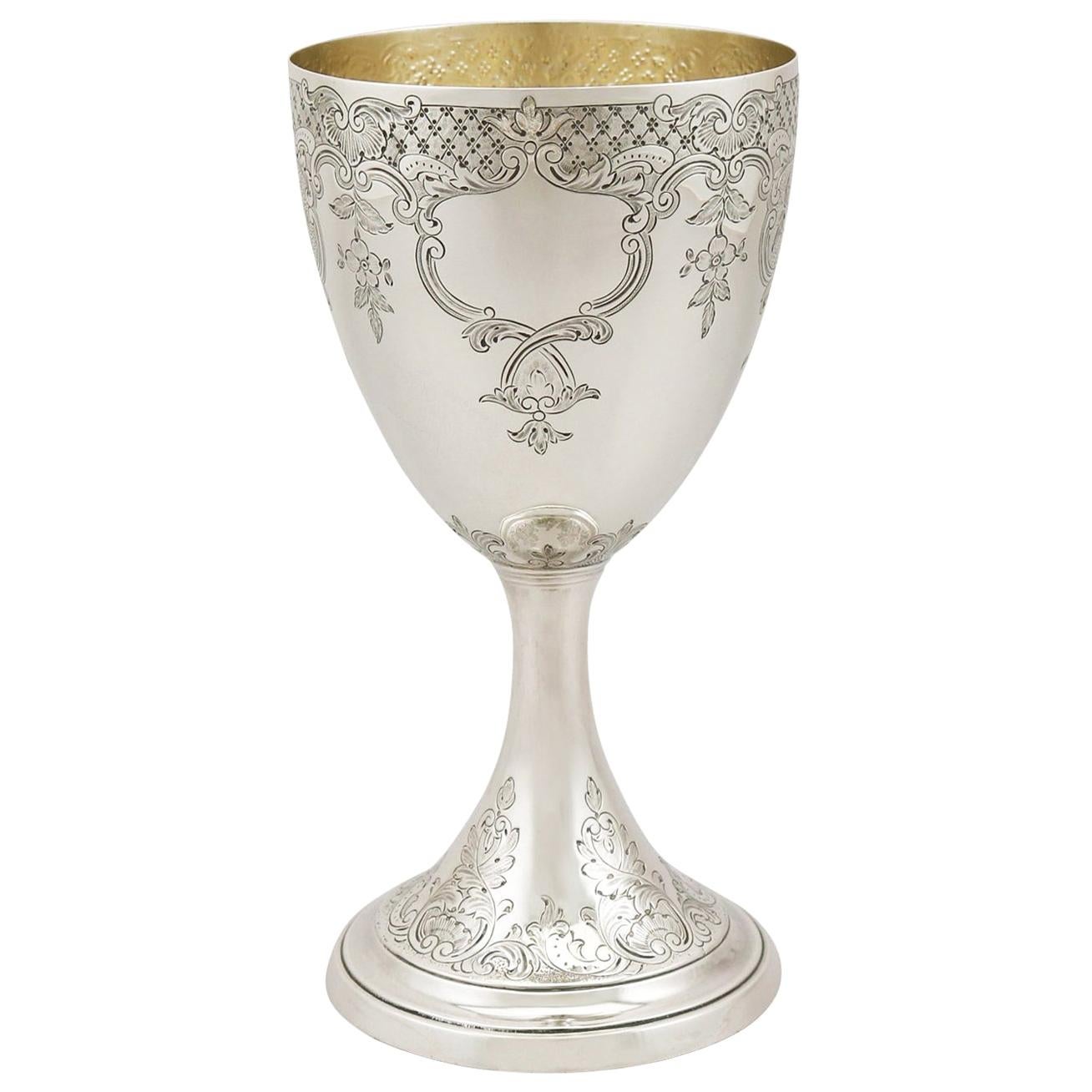 Antique English Sterling Silver Goblet by Thomas Watson & Co