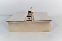 Humidificateur anglais ancien en argent sterling