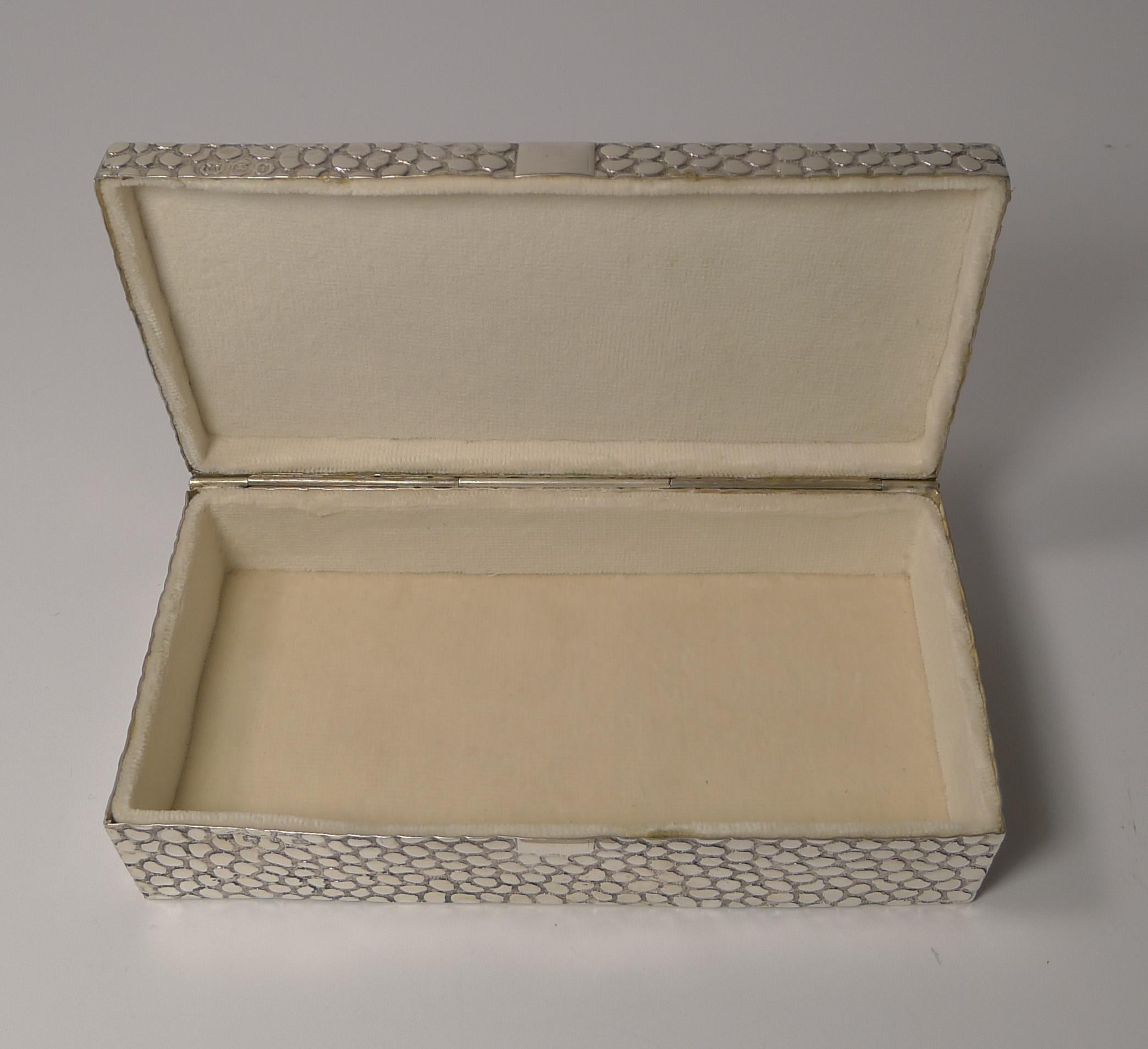 Antique English Sterling Silver Jewelry Box, 1893 3