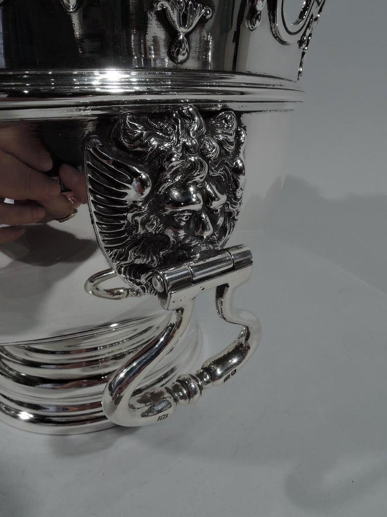 Georgian Antique English Sterling Silver Monteith Bowl 