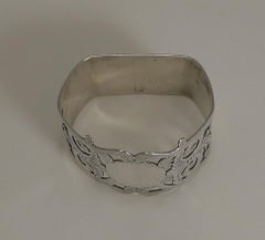 Antique, English Sterling Silver Napkin Ring, 1902