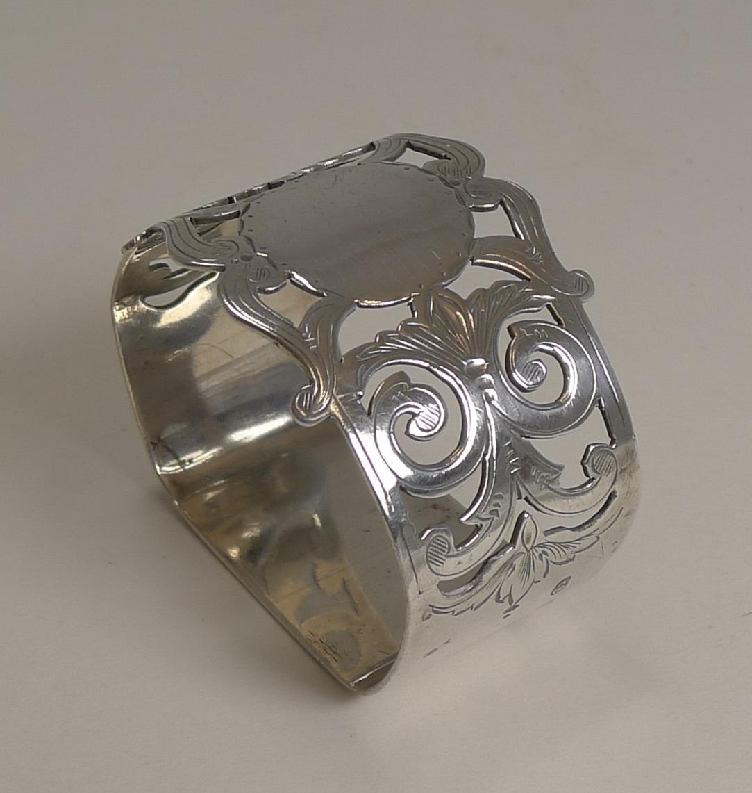 sterling silver napkin rings antique