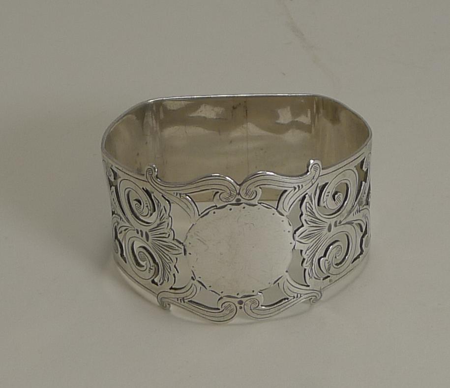 antique sterling silver napkin rings
