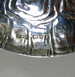 Antique English Sterling Silver Novelty Mechanical Desk Bell - Chester 1911