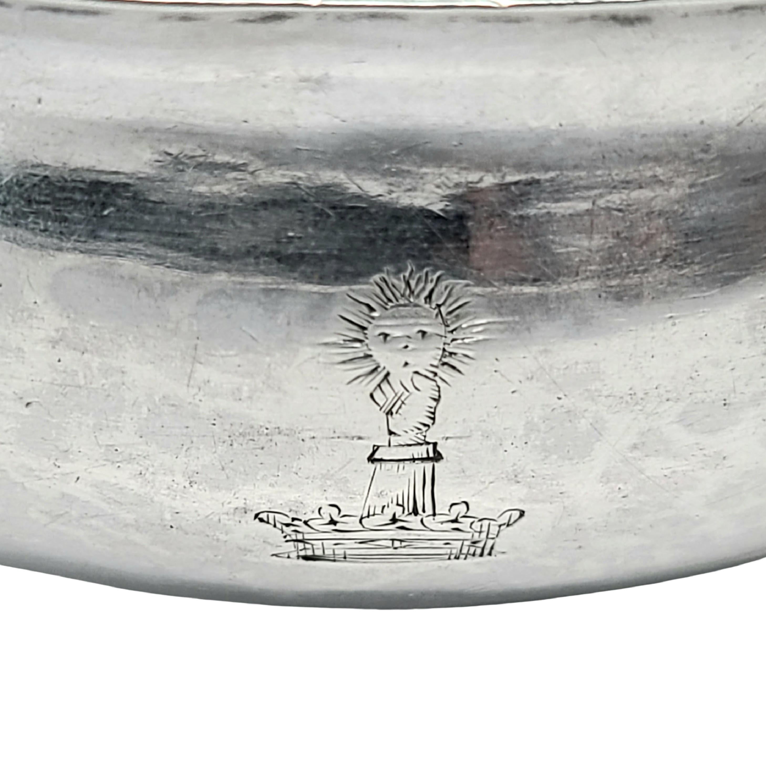 English Sterling Silver Pap Boat 1783 4