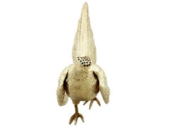 Antique English Sterling Silver Pheasant Pepperette