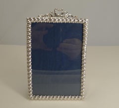Antique English Sterling Silver Photograph Frame, 1899