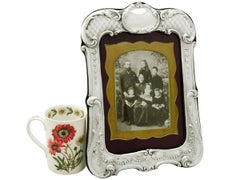Antique English Sterling Silver Photograph Frame