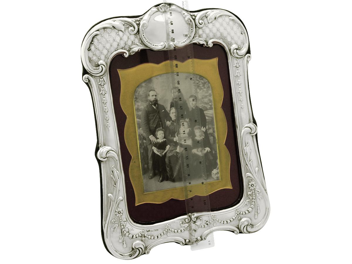 Antique English Sterling Silver Photograph Frame 4