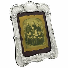 Antique English Sterling Silver Photograph Frame