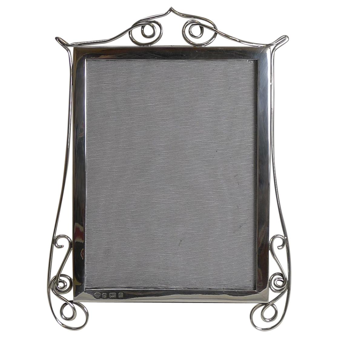 Antique English Sterling Silver Photograph / Picture Frame, 1904