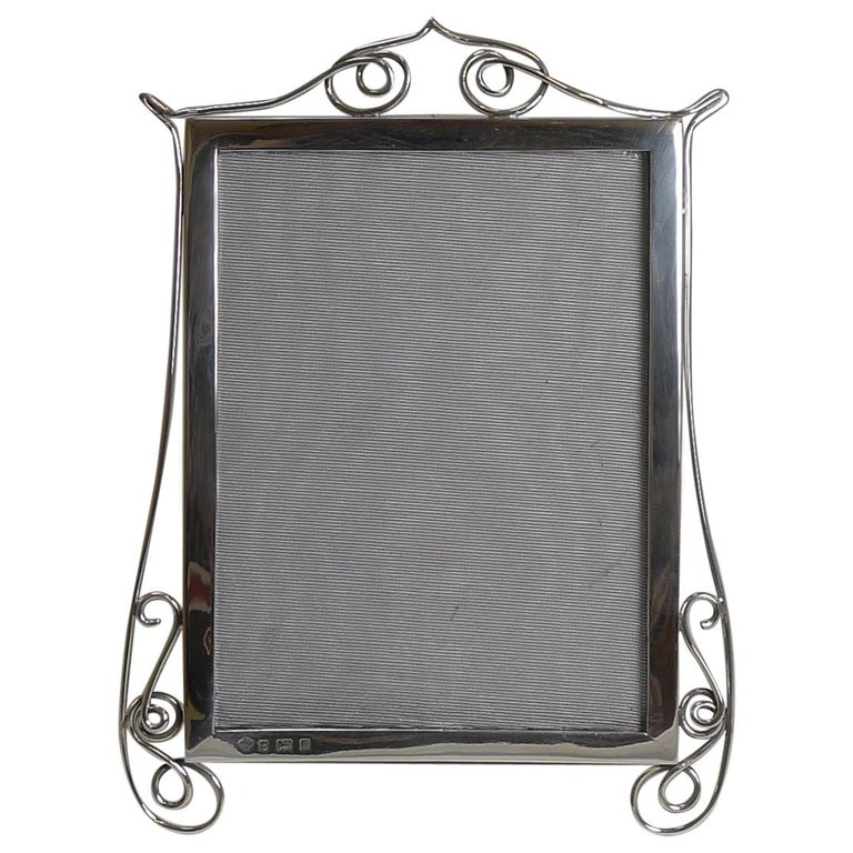 Antique English Sterling Silver Photograph / Picture Frame, 1904 For Sale at 1stdibs