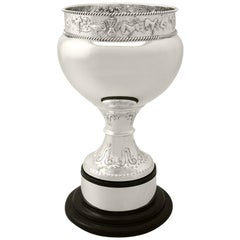 Antique English Sterling Silver Presentation Cup - Arts & Crafts Style