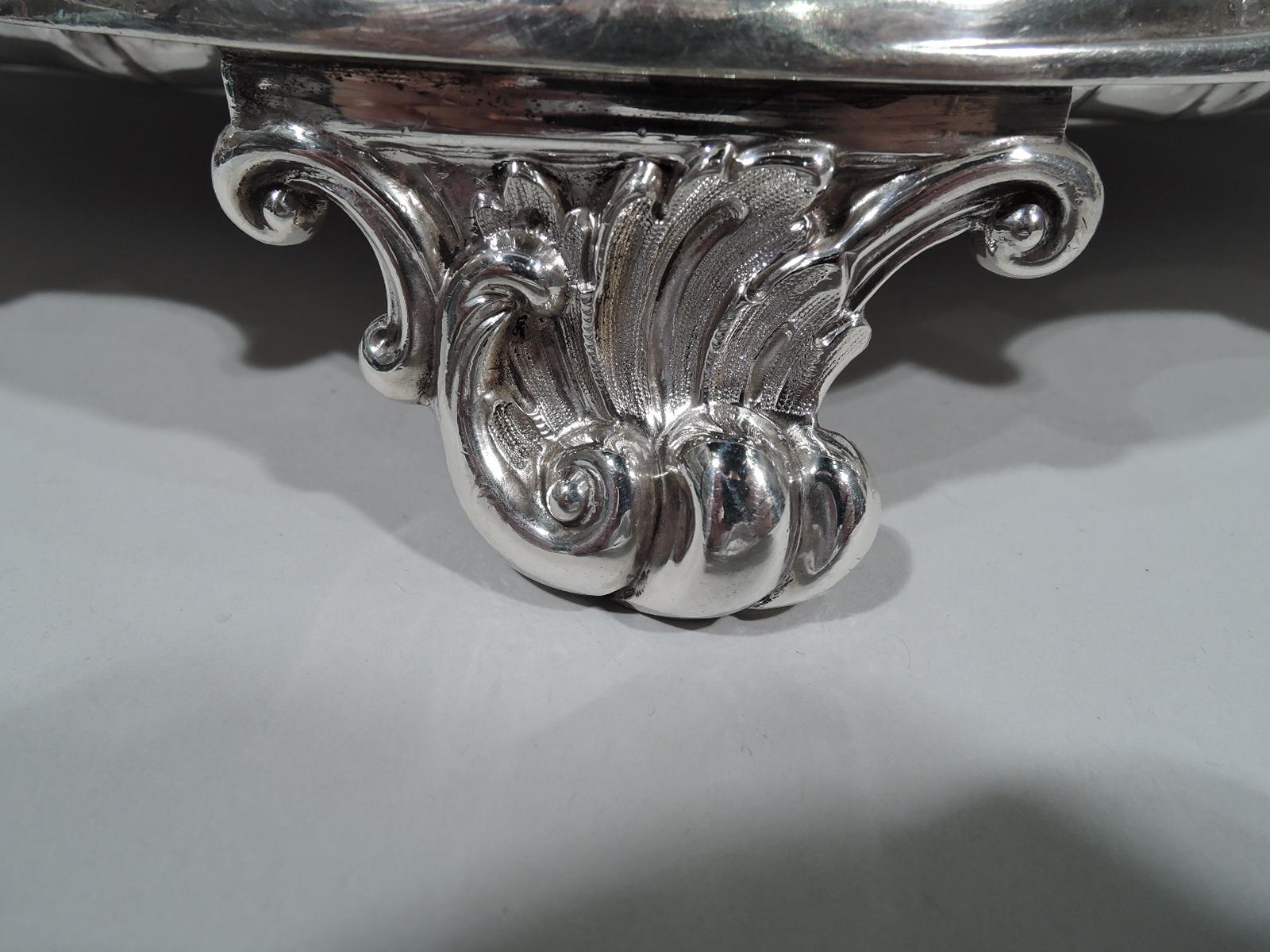 Early 20th Century Antique English Sterling Silver Salver with Aristocratic Presentation