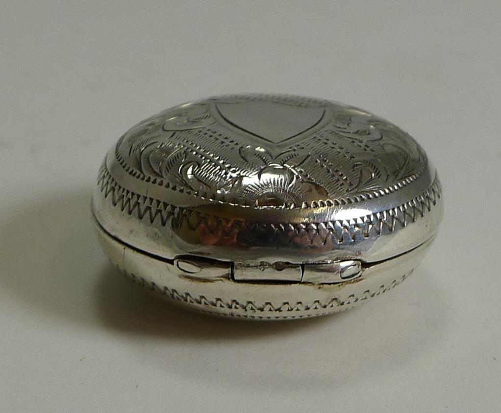 Early 20th Century Antique English Sterling Silver Sovereign Case, 1903