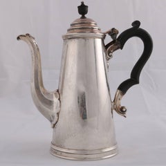 Antique English Sterling Silver Tea Pot by James Dixon & Sons, circa 1910