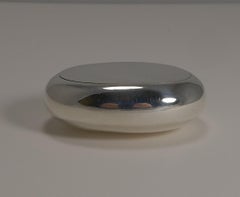 Antique English Sterling Silver Tobacco Box by Adie and Lovekin, 1899