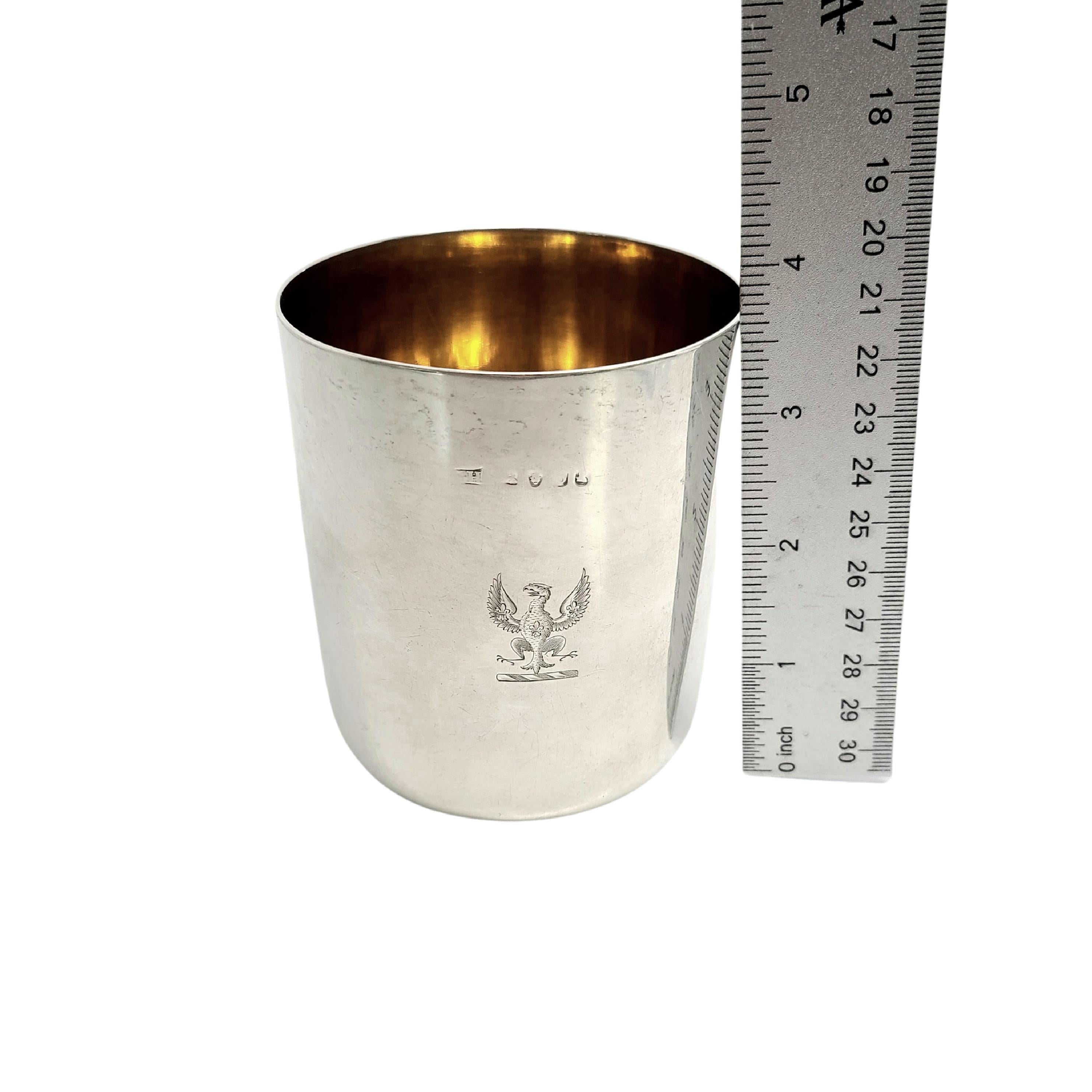 English Sterling Silver Tumbler Cup, 1809 6