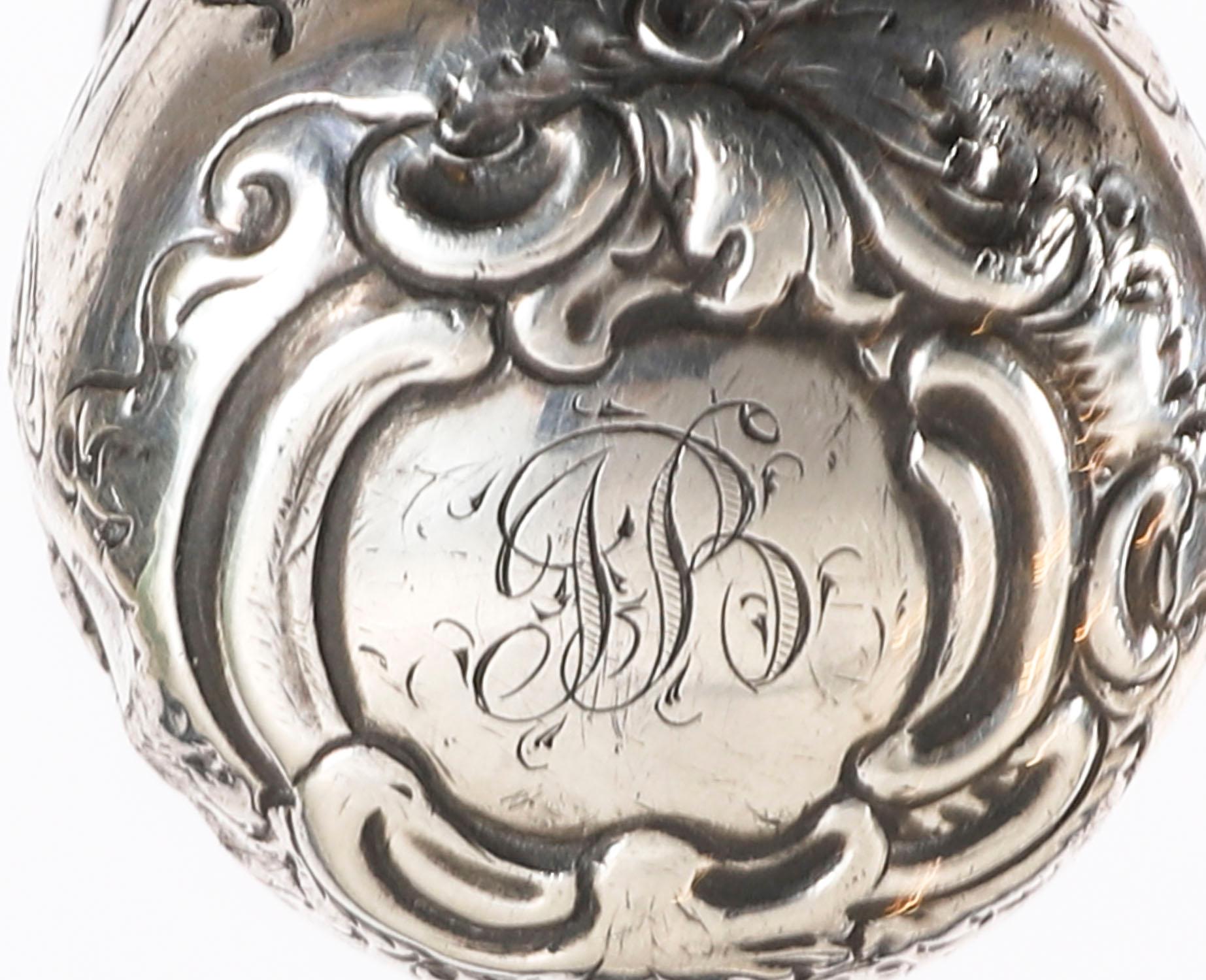 Antico bastone da passeggio inglese in argento sterling Exeter del XIX secolo in vendita 3