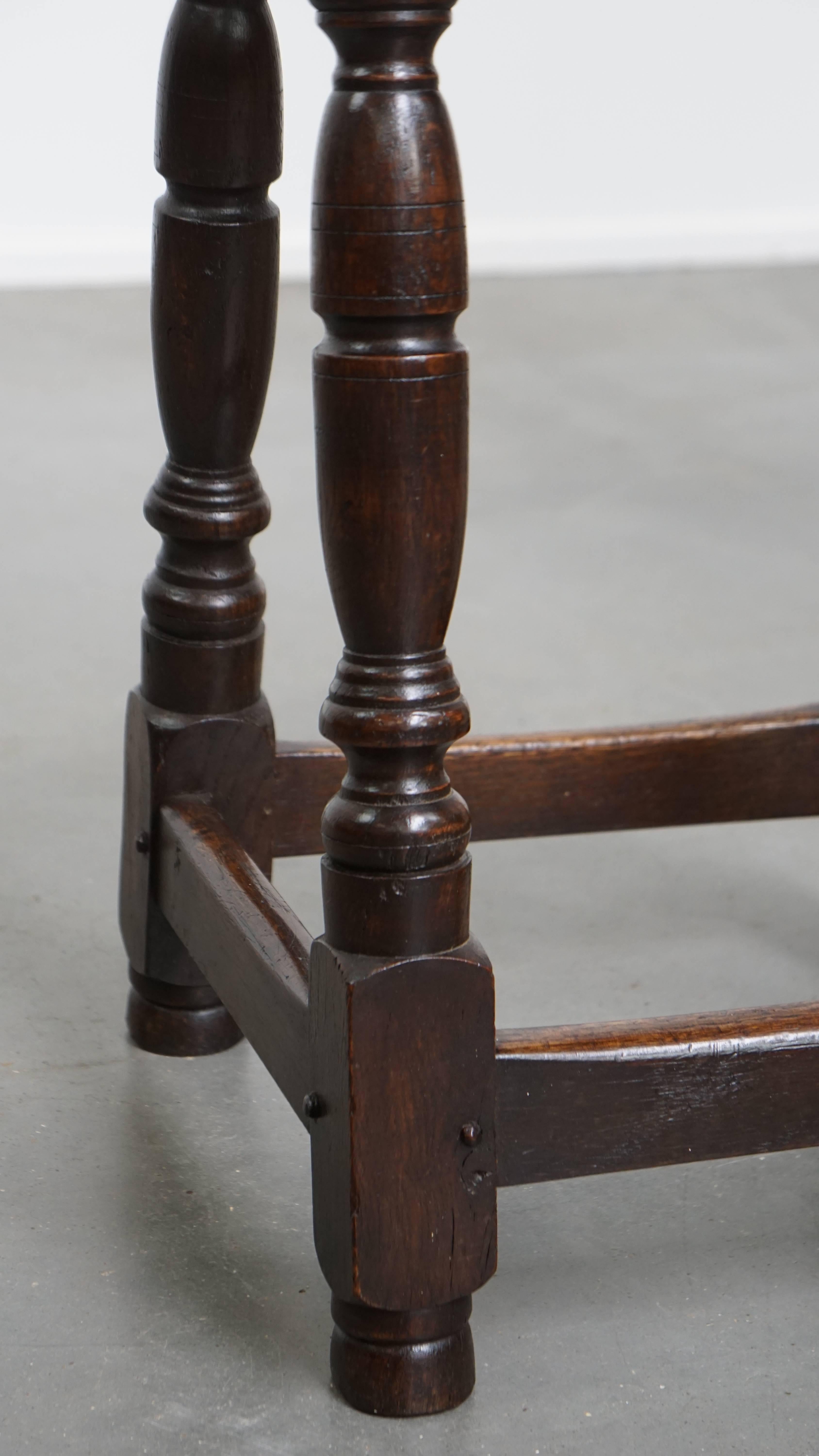 Antique English Stool / Joint Stool / Side Table from the 18th Century For Sale 2