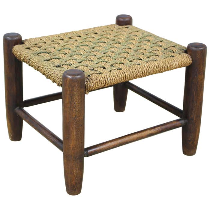String Machine Stool Antique English String Stool at 1stDibs