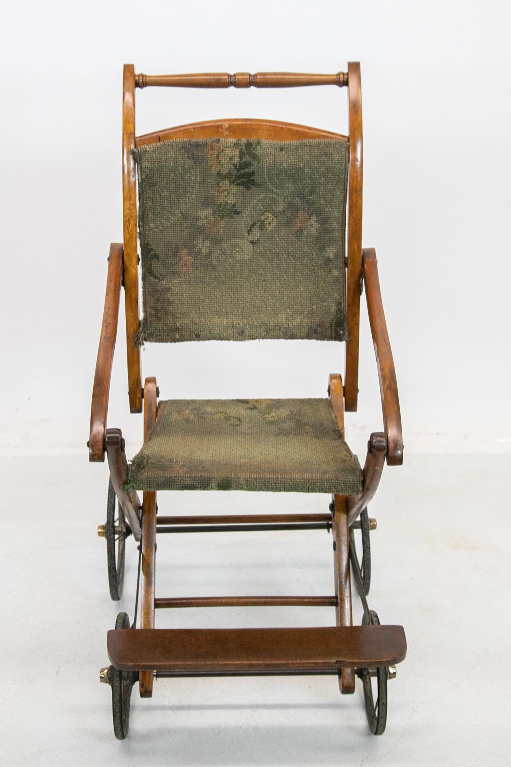 Metal Antique English Stroller For Sale