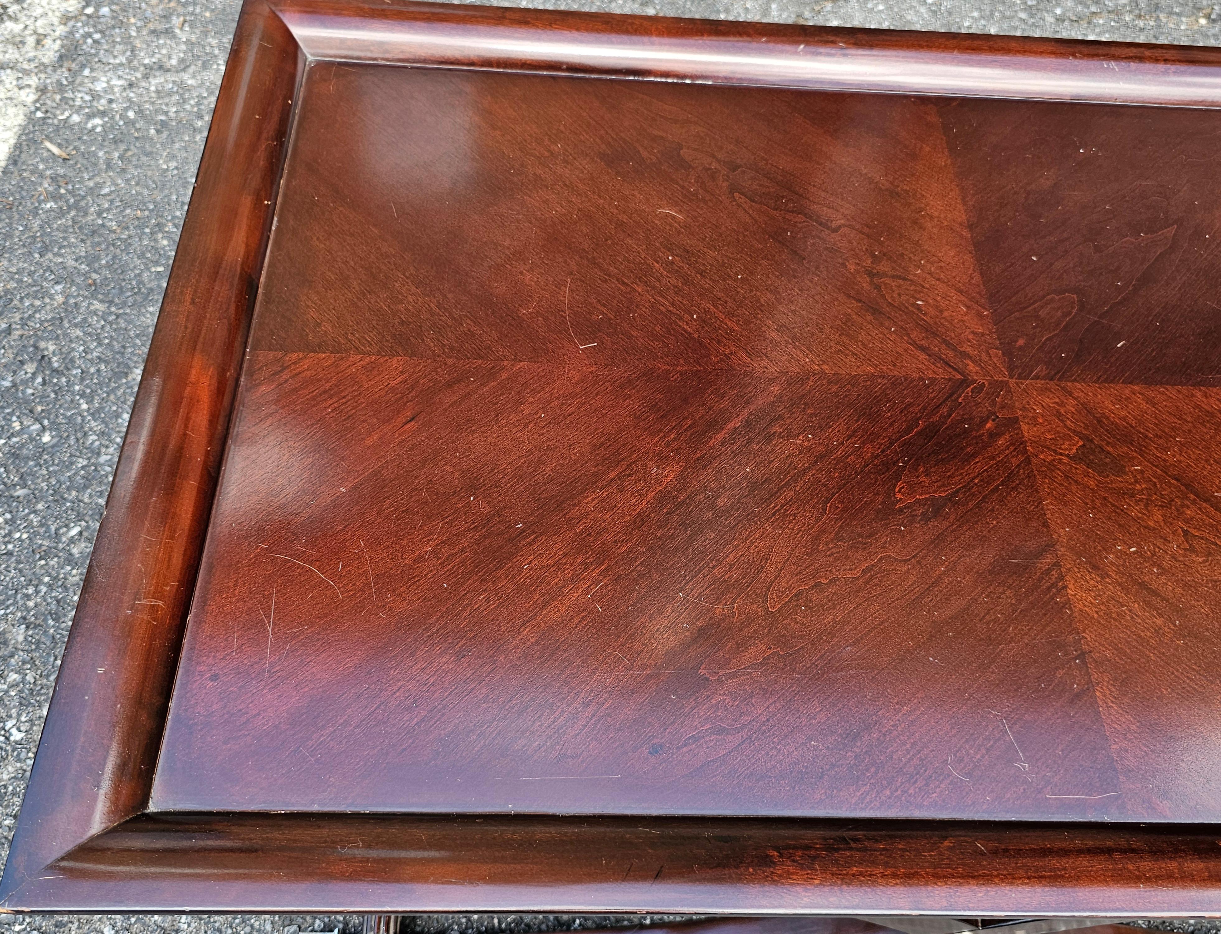 Contemporary English Antique Style  Stained Fruit Tray Top Coffee Table For Sale 2