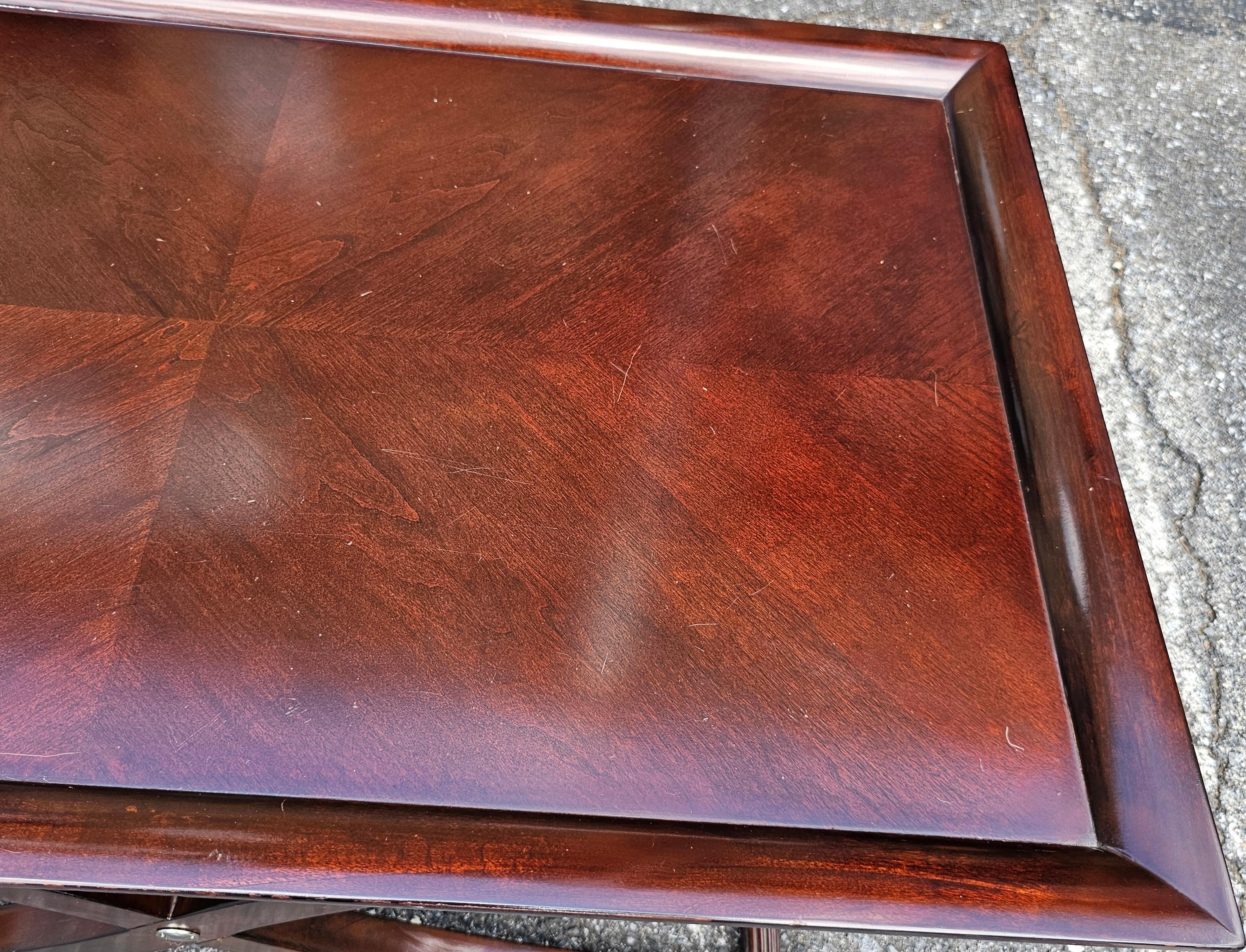 Contemporary English Antique Style  Stained Fruit Tray Top Coffee Table For Sale 3