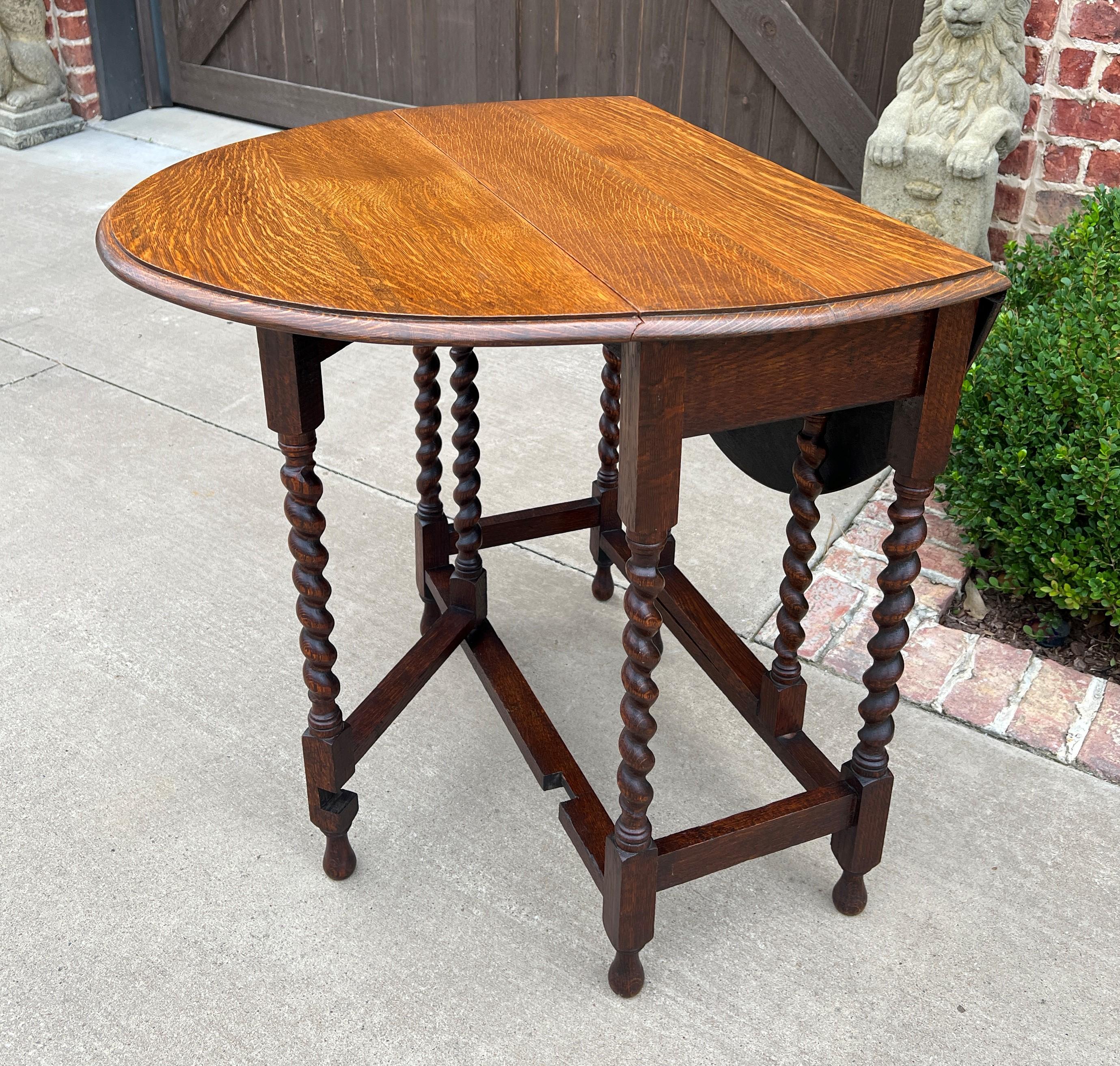 barley twist drop leaf table
