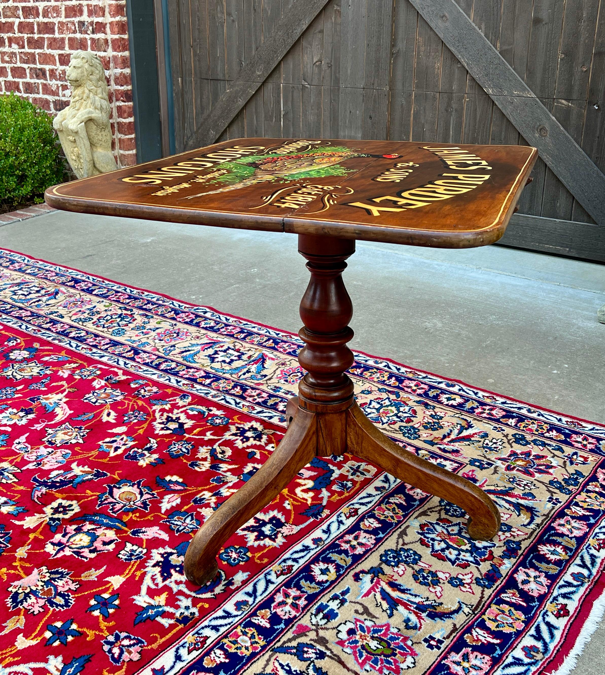 Antique English Table Pub Table Flip Top Table Oak James Purdey & Sons 5