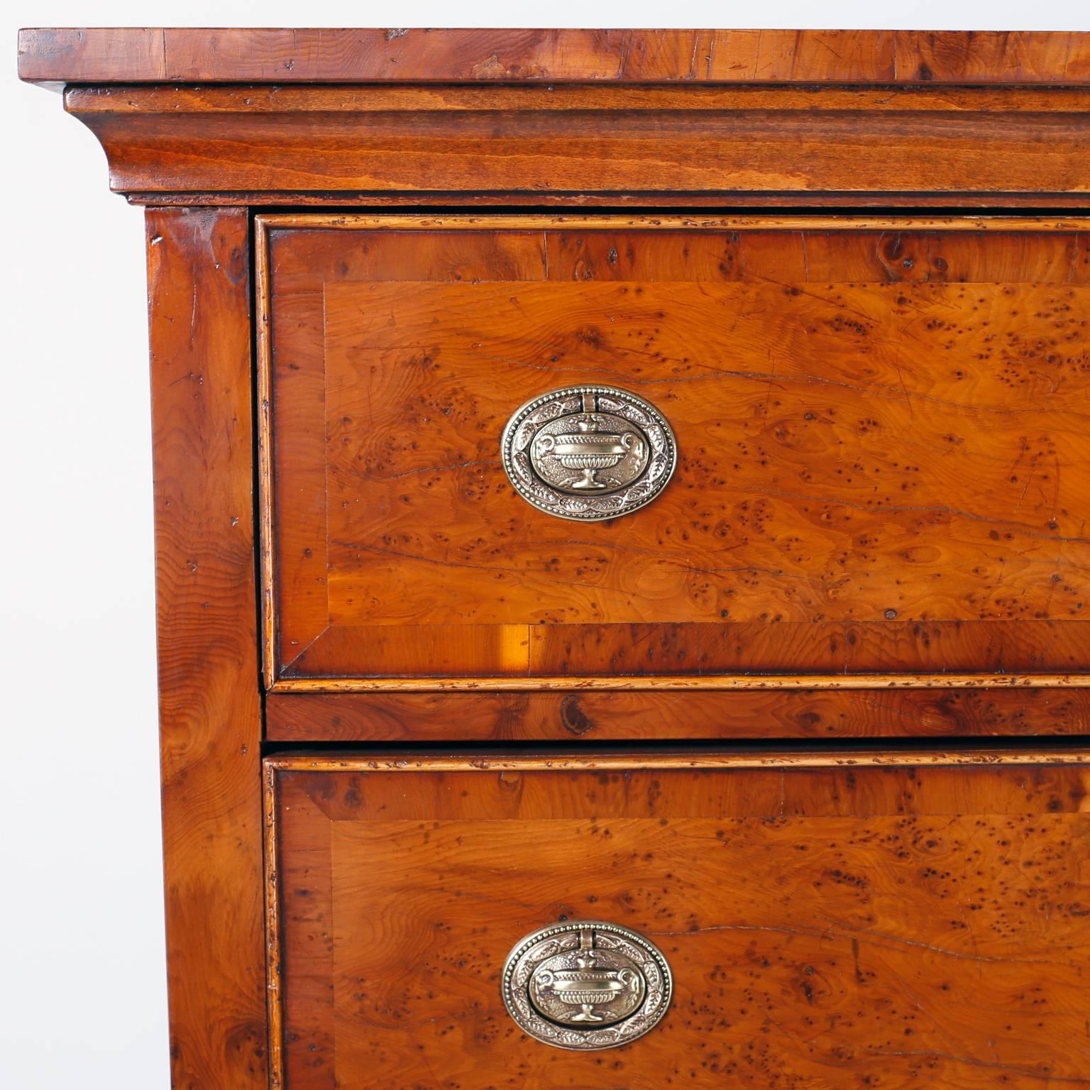 19th Century Antique English Tall Chest of Drawers