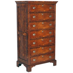 Antique English Tall Chest of Drawers