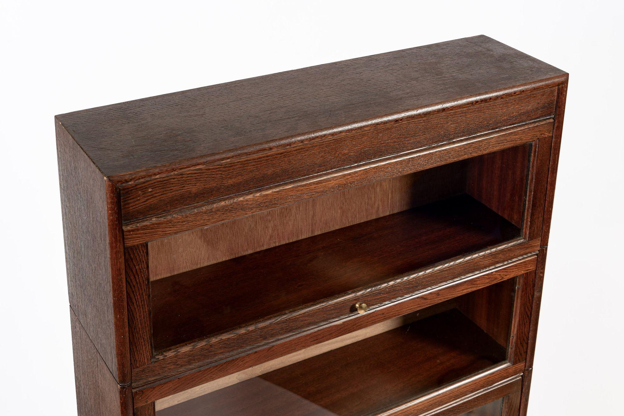 Inizio XX secolo Antico mobile libreria inglese a spalliera in legno di Oak Wood in vendita