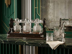 Antique English Tantalus by George Betjemann in Coromandel