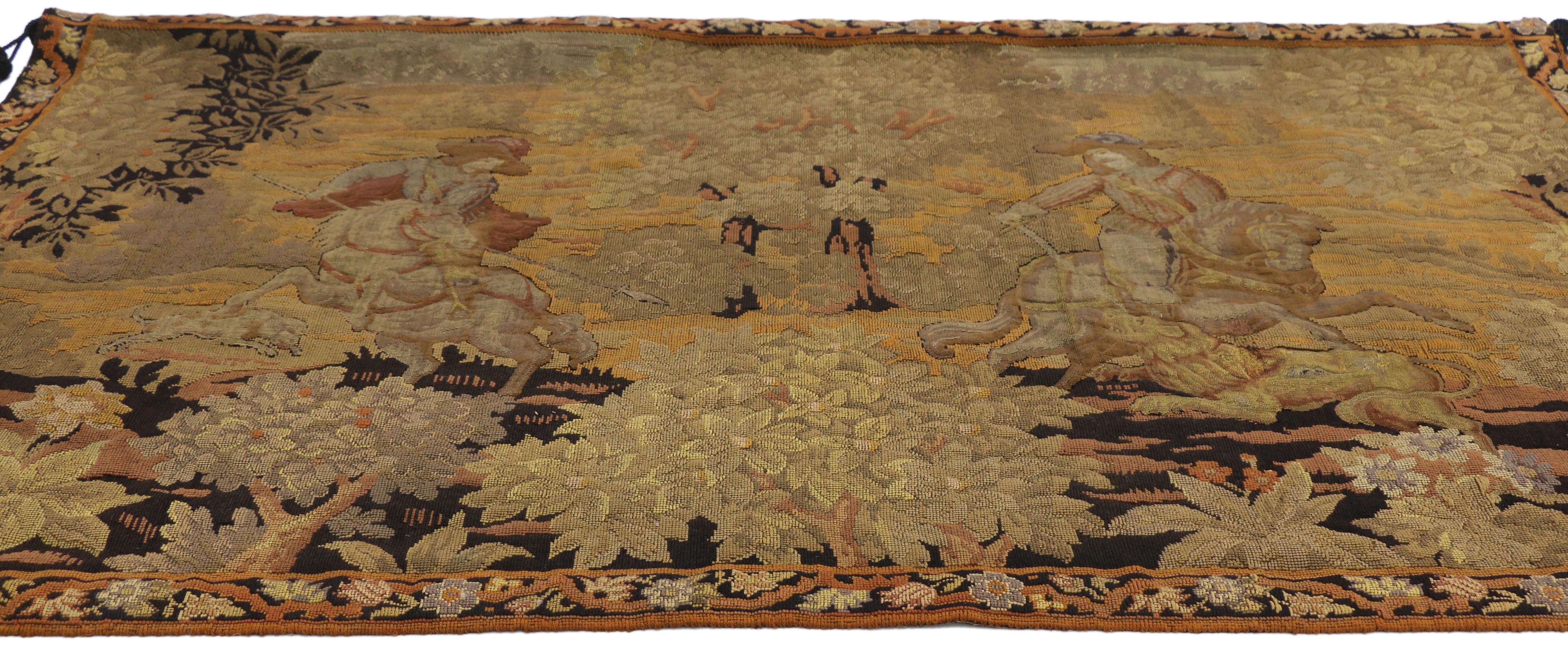 antique tapestry wall hanging