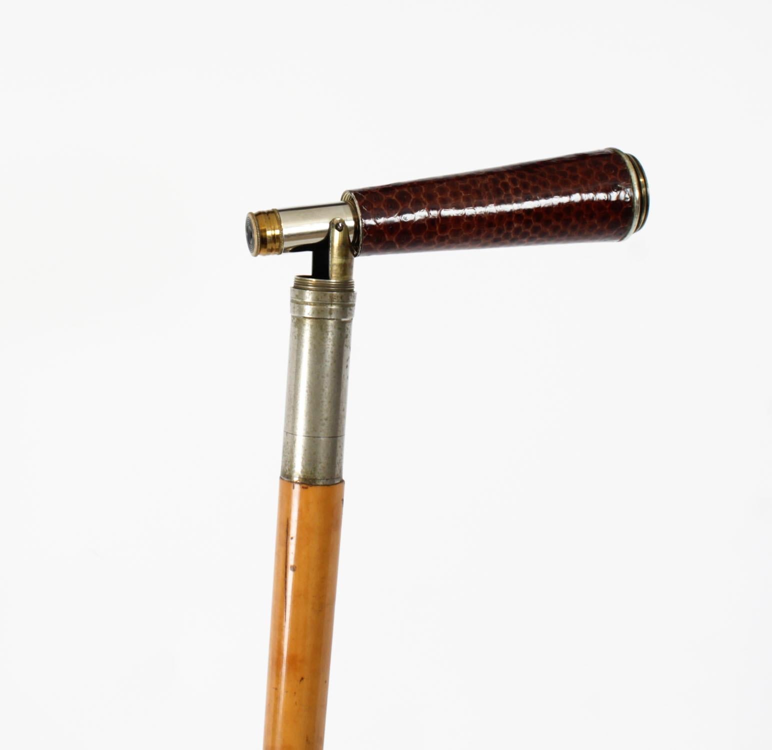 Antique English Telescope Walking Stick Cane 88cm/34.5 inches 20th century 9