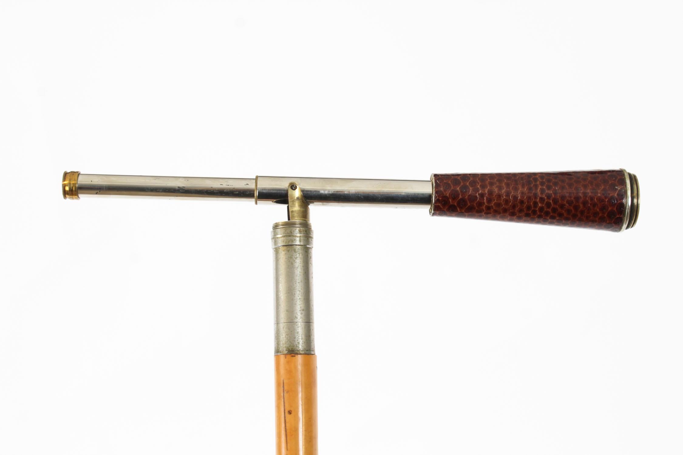Antique English Telescope Walking Stick Cane 88cm/34.5 inches 20th century 1