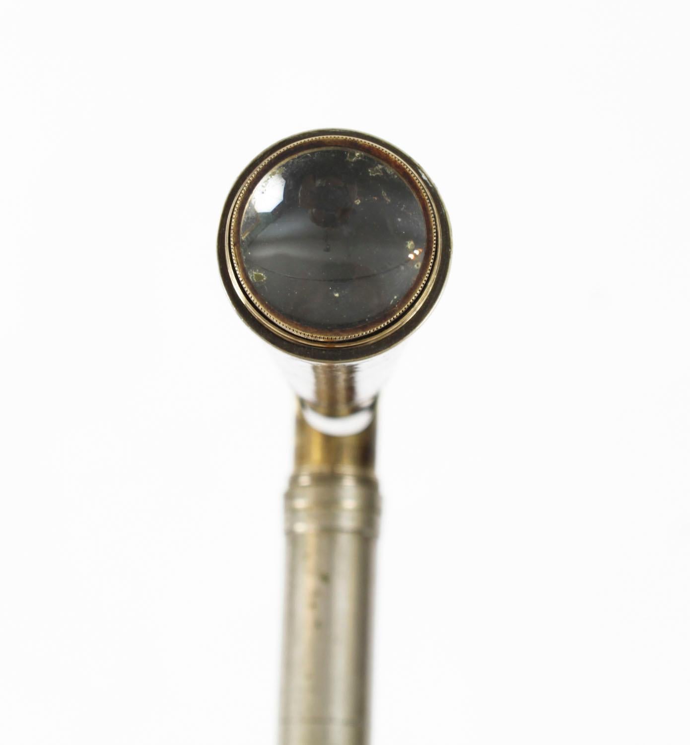 Antique English Telescope Walking Stick Cane 88cm/34.5 inches 20th century 2