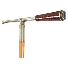 Vintage English Telescope Walking Stick Cane 88cm/34.5 inches 20th century