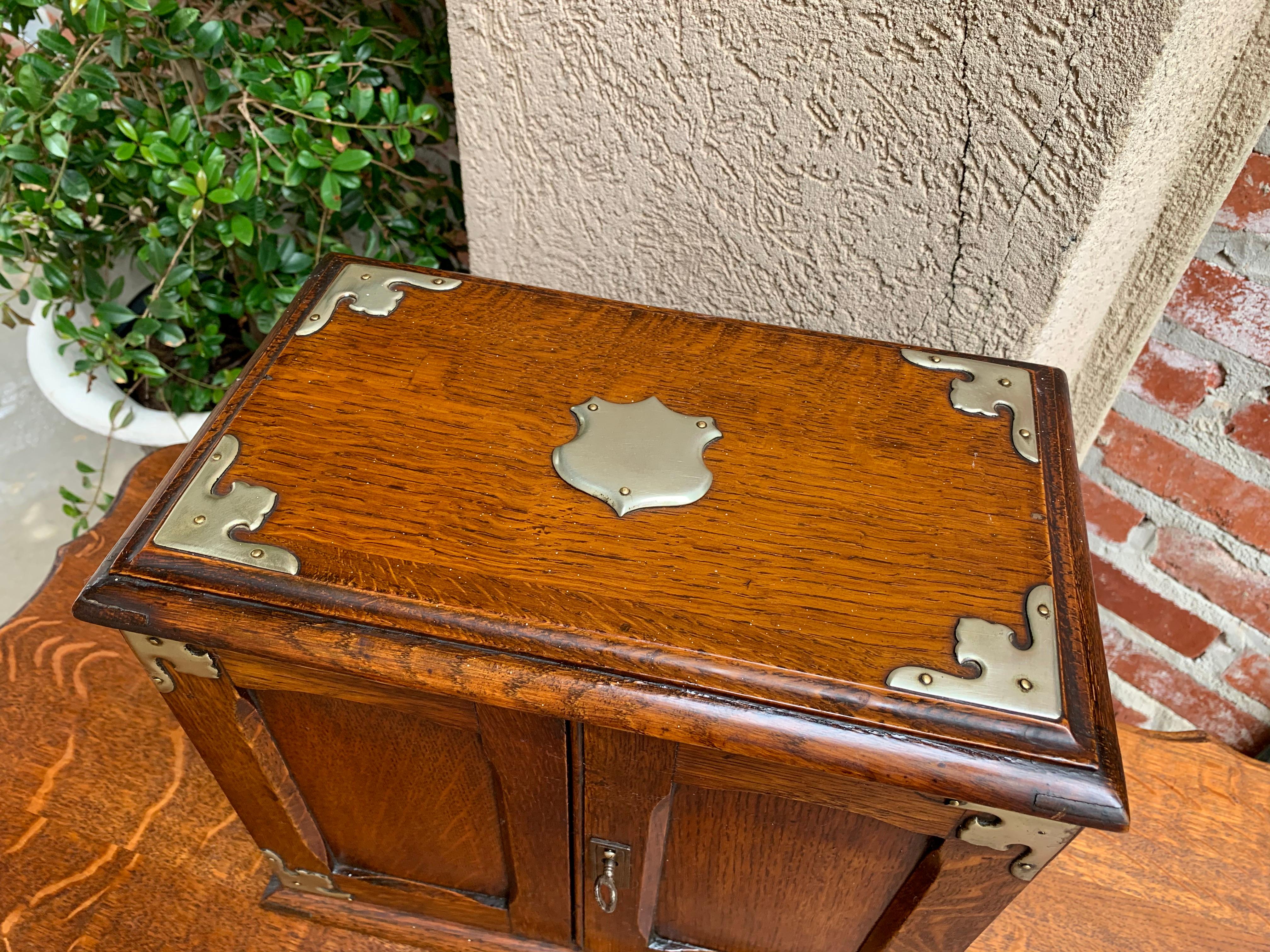 antique humidor stand