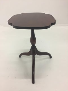 Antique English Tilt Top Mahogany Side Table