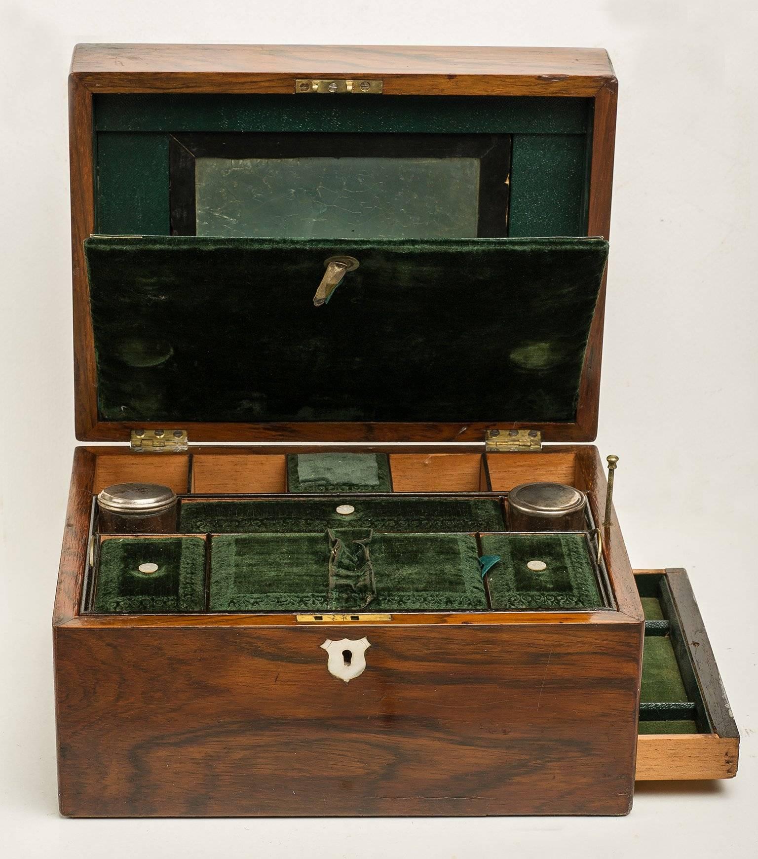 Hand-Crafted Gentleman Military Campaign Vanity Box with Secret