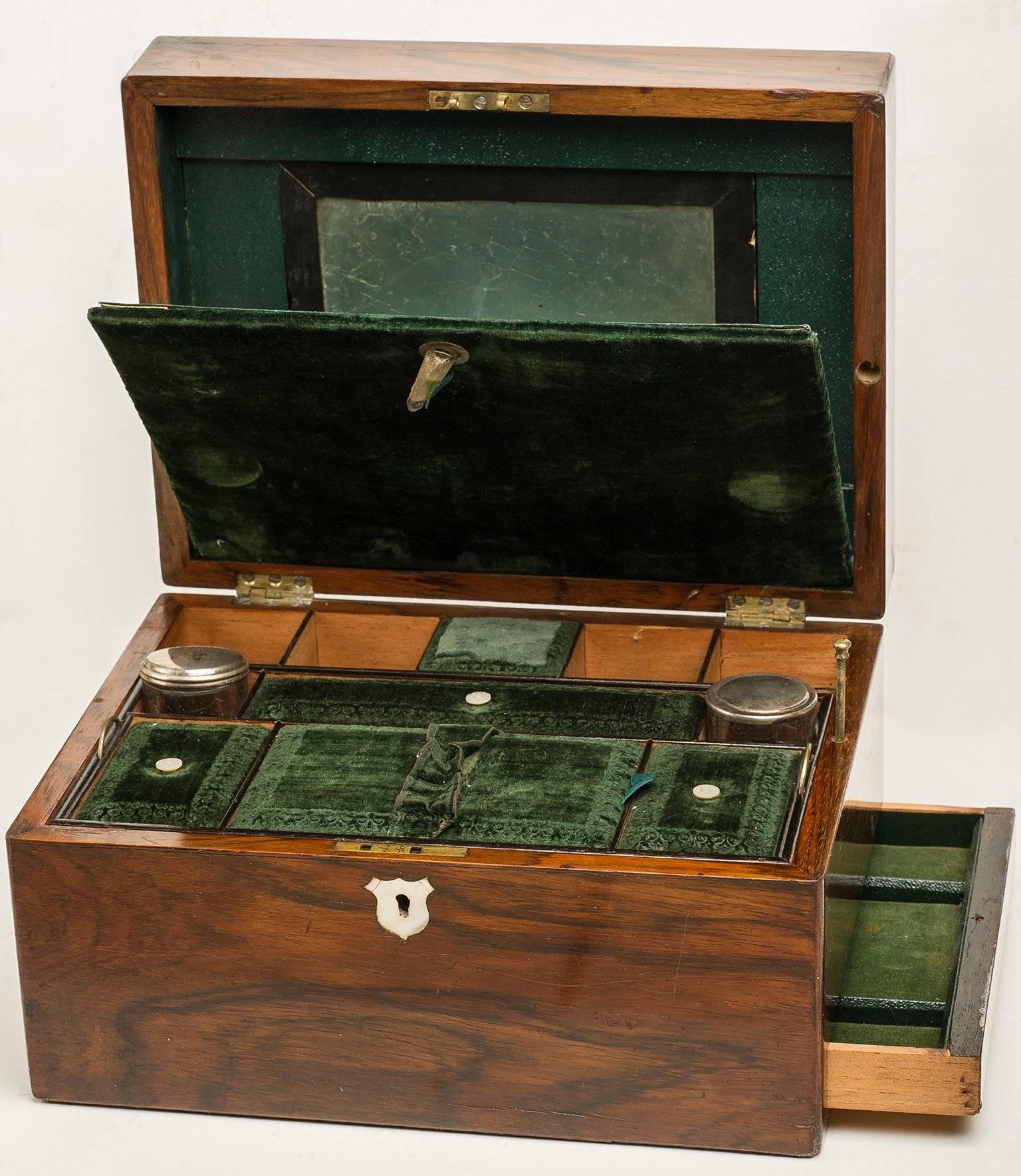 Early 20th Century Gentleman Military Campaign Vanity Box with Secret