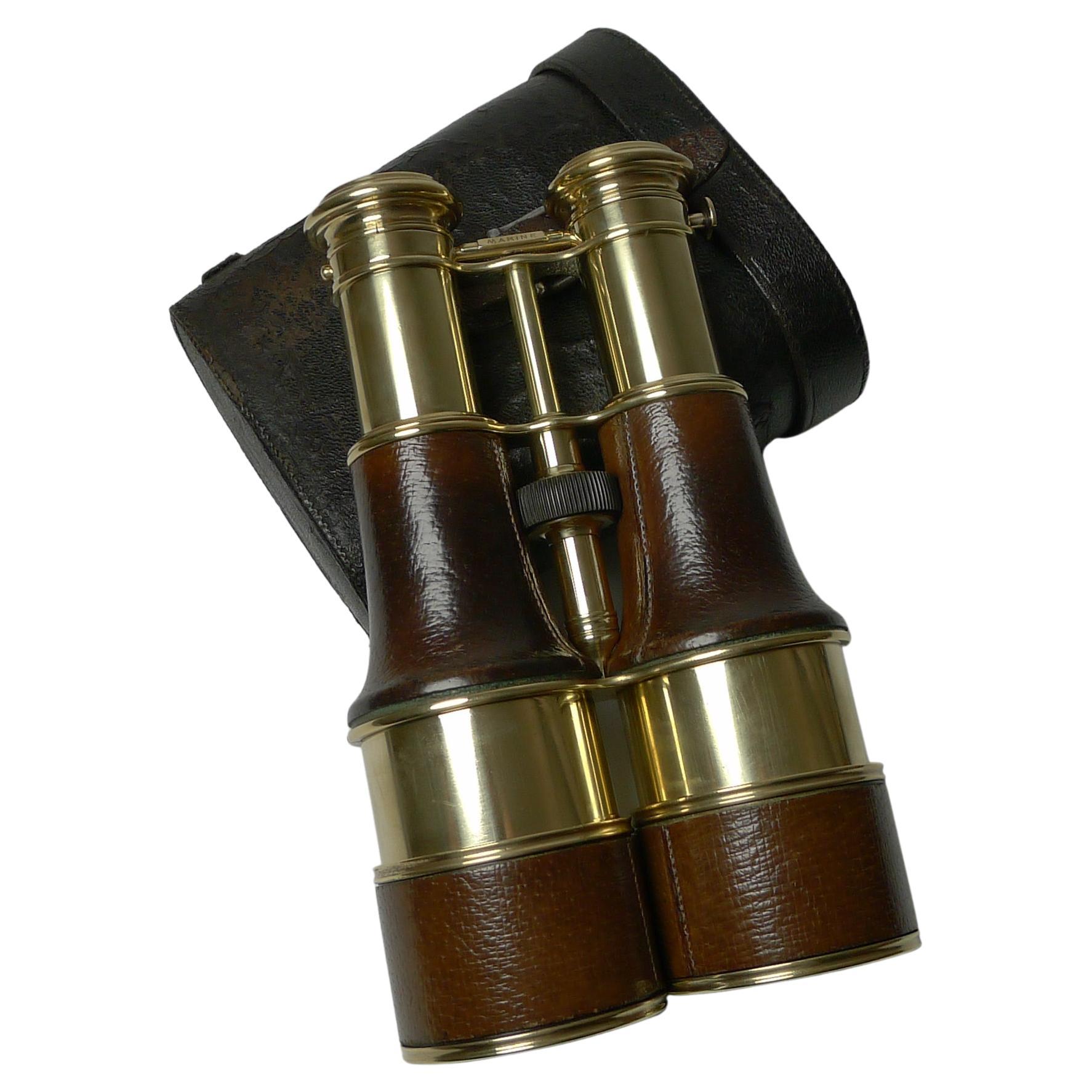 Antique Marine Victorian Binoculars Handmade pure Brass 