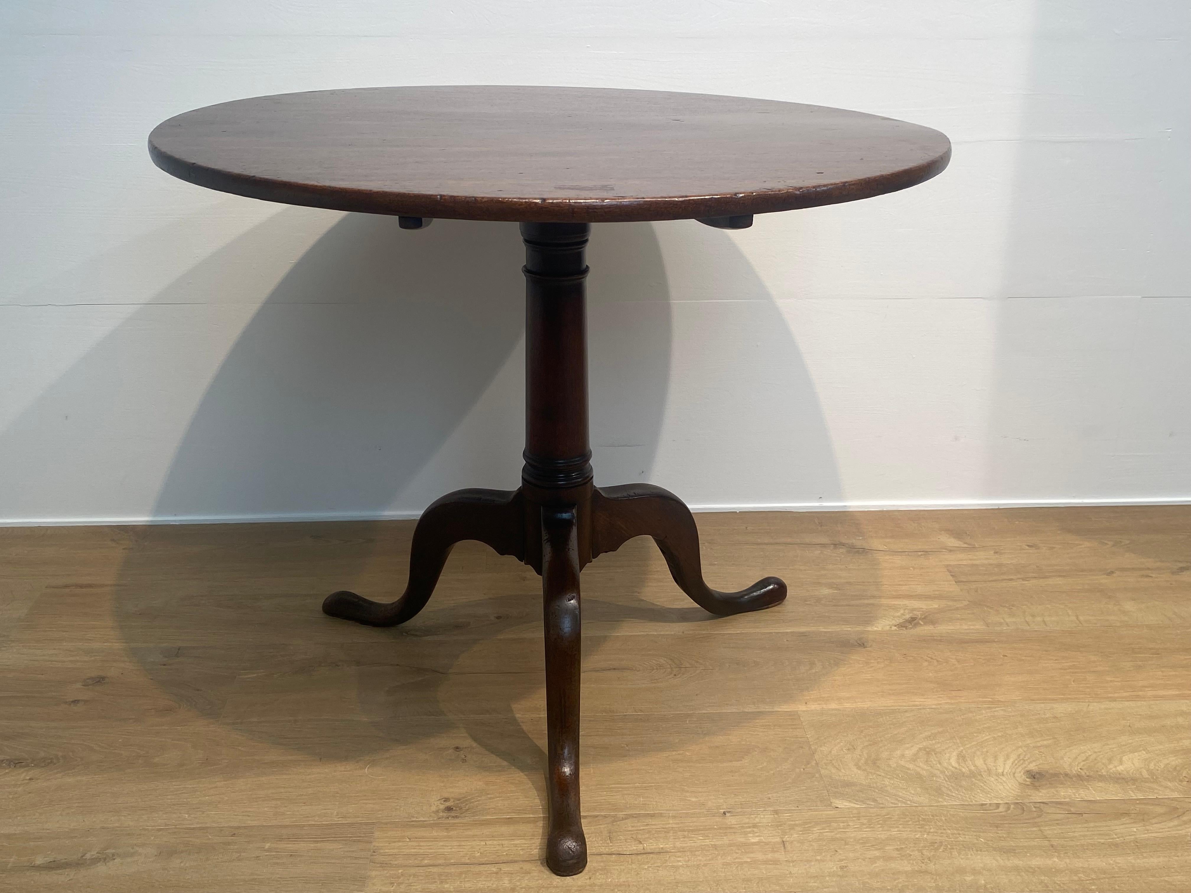 Antique English Tripod Table For Sale 5